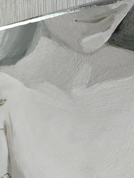 Image of Provence by Olha Vlasova, size: 60x60, made of Acrylic on canvas, Painting medium, from Ukraine, part of the Romanticization series, priced at €700 Photo 3 of 6.