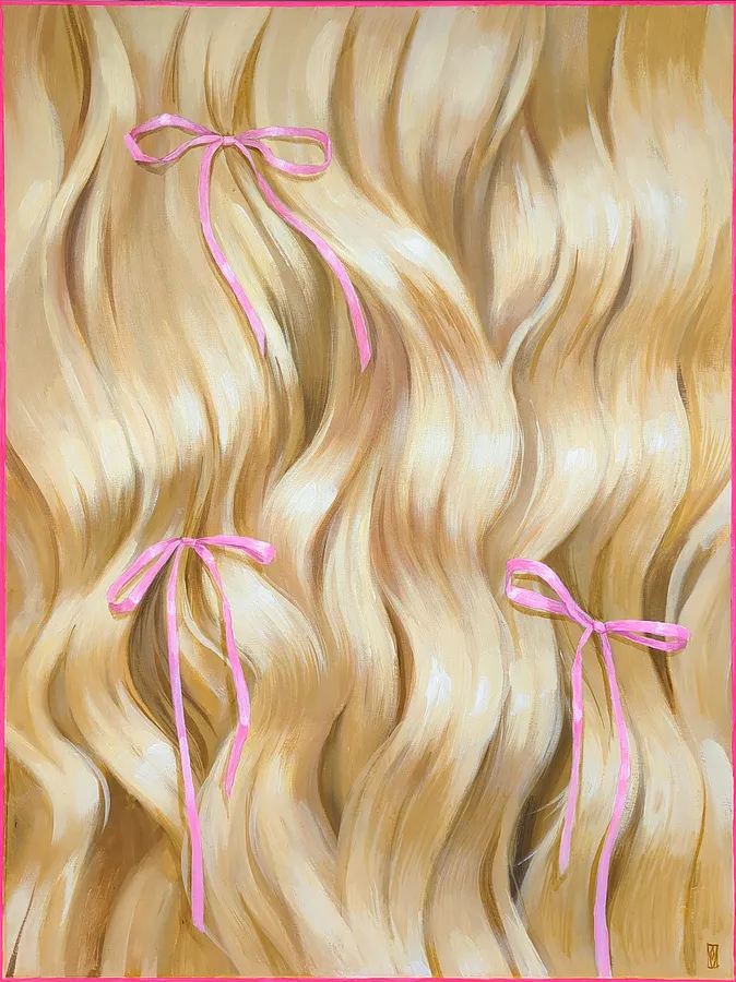 Image of Blonde waves by Olha Vlasova, size: 80x60 cm, made of Acrylic on canvas, Painting medium, priced at €1200 (≈ 62,125 грн)