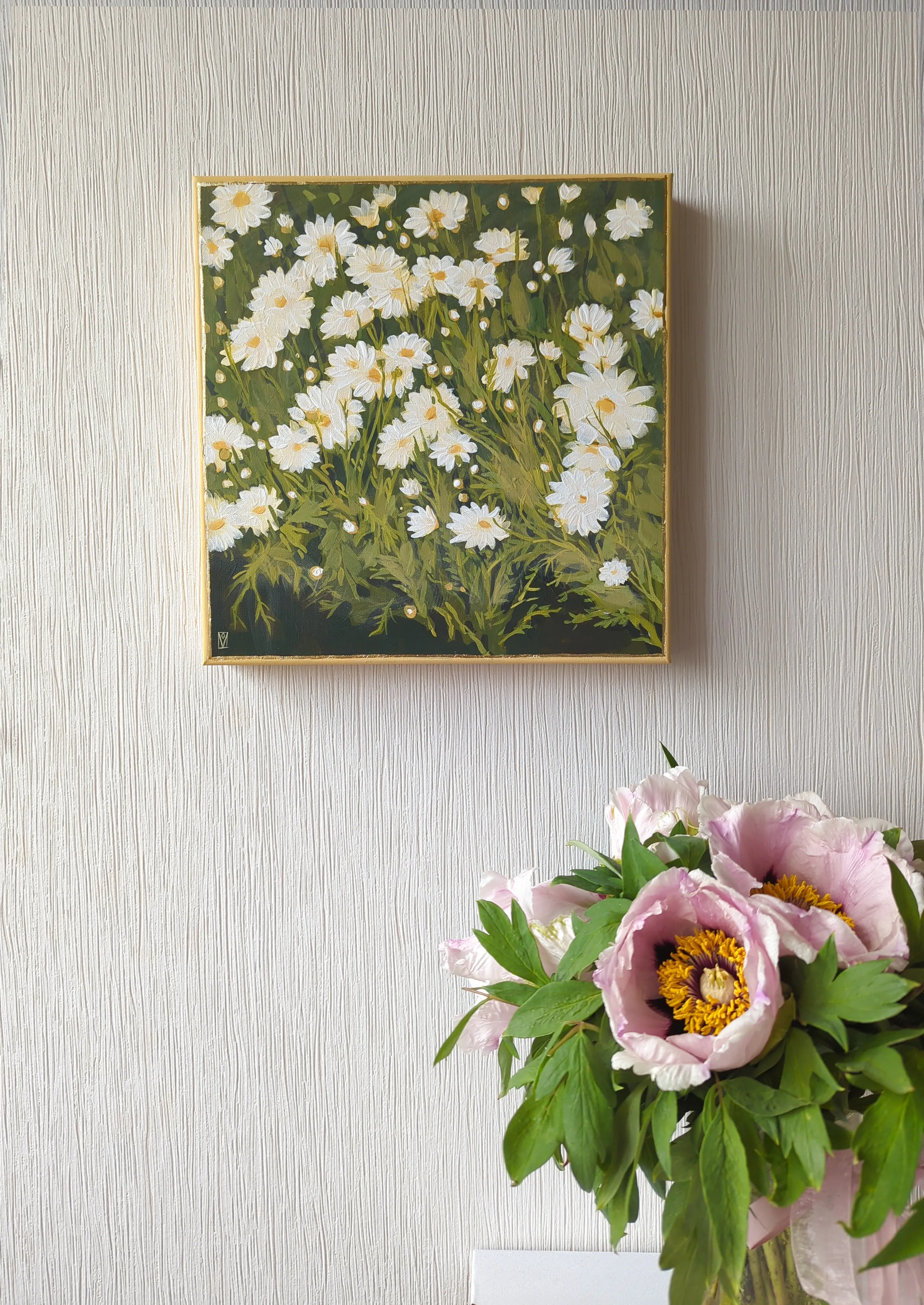 Image of Moments by Olha Vlasova, size: 30x30cm, made of Acrylic on canvas, from Zhytomyr, priced at €400 Photo 3 of 11.