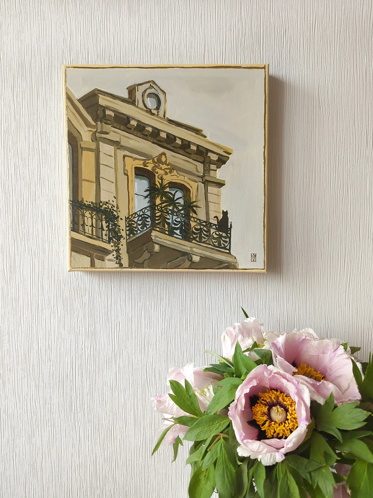 Image of Moments by Olha Vlasova, size: 30x30cm, made of Acrylic on canvas, from Zhytomyr, priced at €400 (≈ 20,700 грн) Photo 4 of 11.
