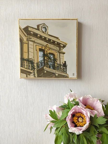 Image of Moments by Olha Vlasova, size: 30x30cm, made of Acrylic on canvas, from Zhytomyr, priced at €400 Photo 4 of 11.