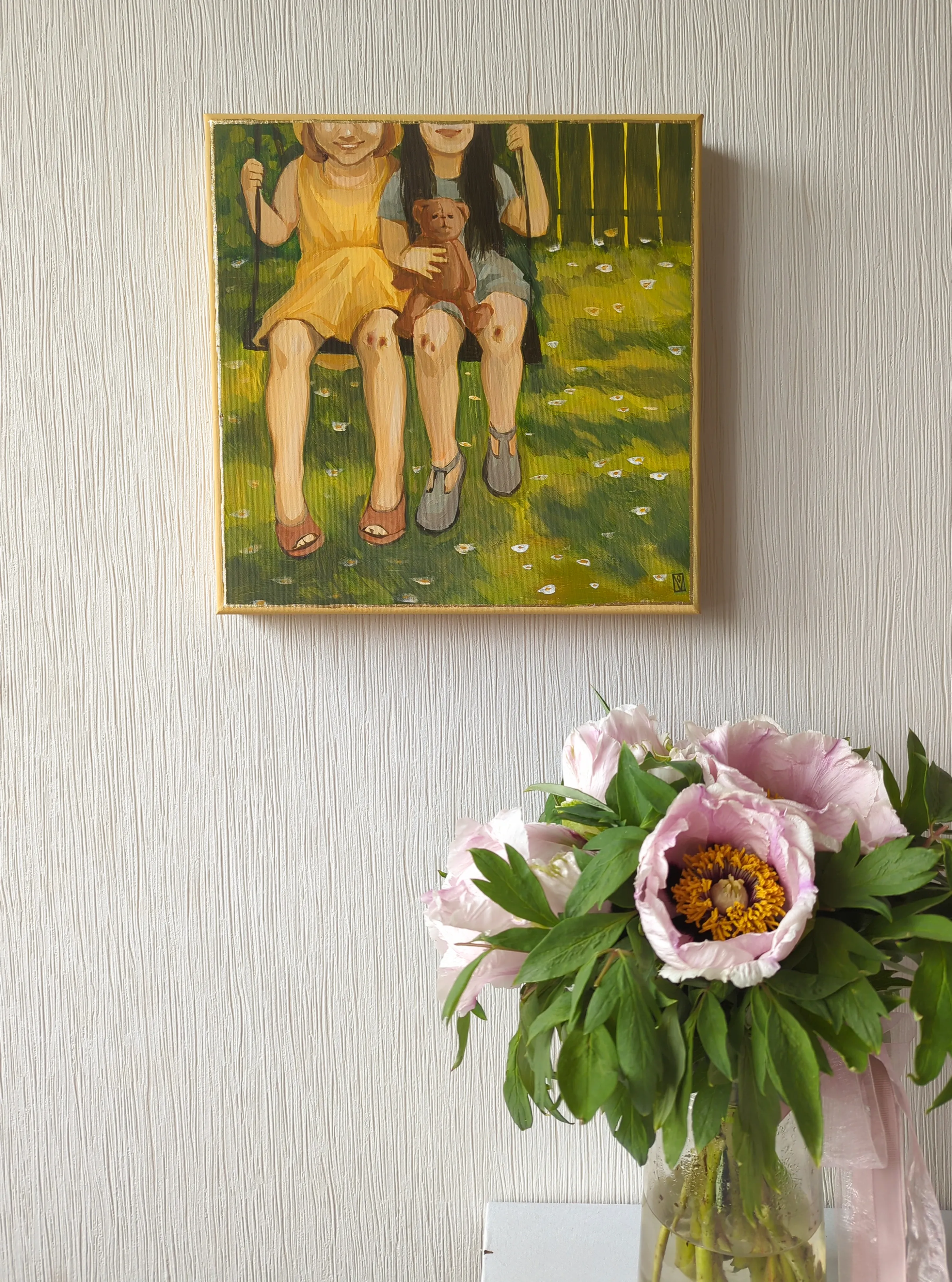Image of Moments by Olha Vlasova, size: 30x30cm, made of Acrylic on canvas, from Zhytomyr, priced at €400 (≈ 20,700 грн) Photo 2 of 11.