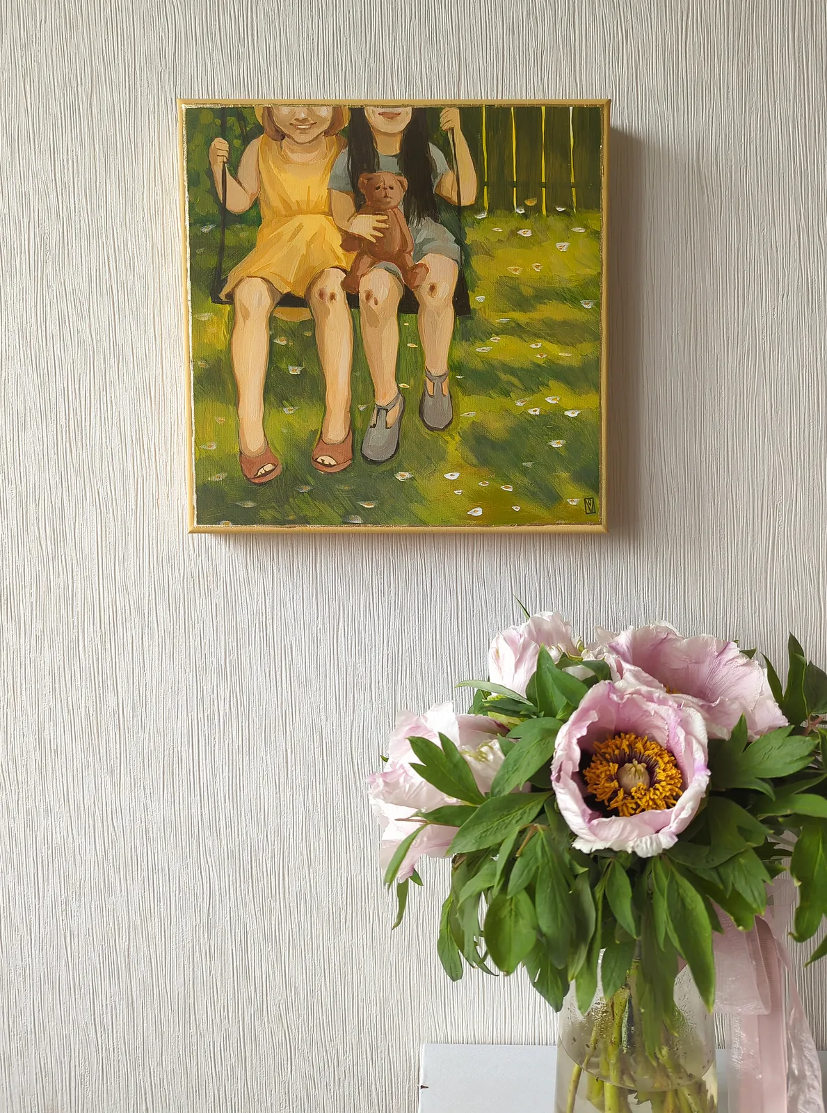 Image of Moments by Olha Vlasova, size: 30x30cm, made of Acrylic on canvas, from Zhytomyr, priced at €400 (≈ 20,700 грн) Photo 2 of 11.