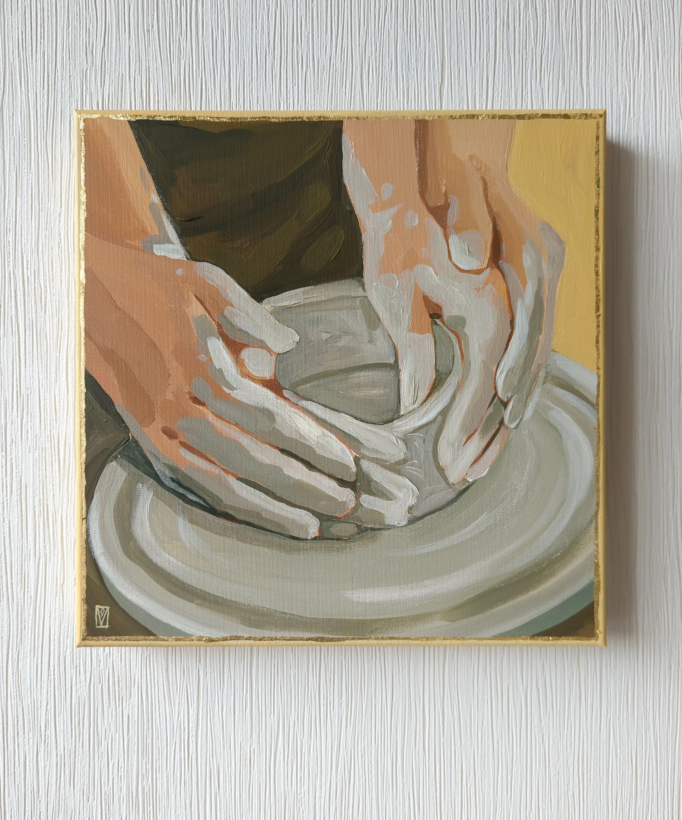 Image of Moments by Olha Vlasova, size: 30x30cm, made of Acrylic on canvas, from Zhytomyr, priced at €400 Photo 6 of 11.