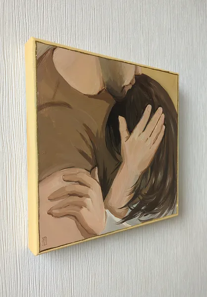 Image of Moments by Olha Vlasova, size: 30x30cm, made of Acrylic on canvas, from Zhytomyr, priced at €400 Photo 7 of 11.