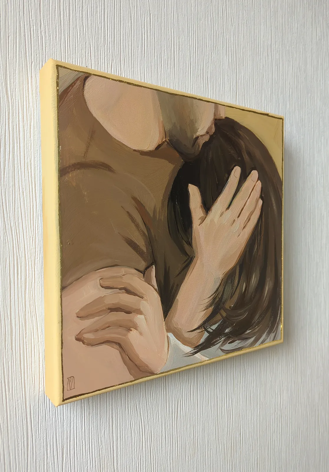 Image of Moments by Olha Vlasova, size: 30x30cm, made of Acrylic on canvas, from Zhytomyr, priced at €400 (≈ 20,700 грн) Photo 7 of 11.