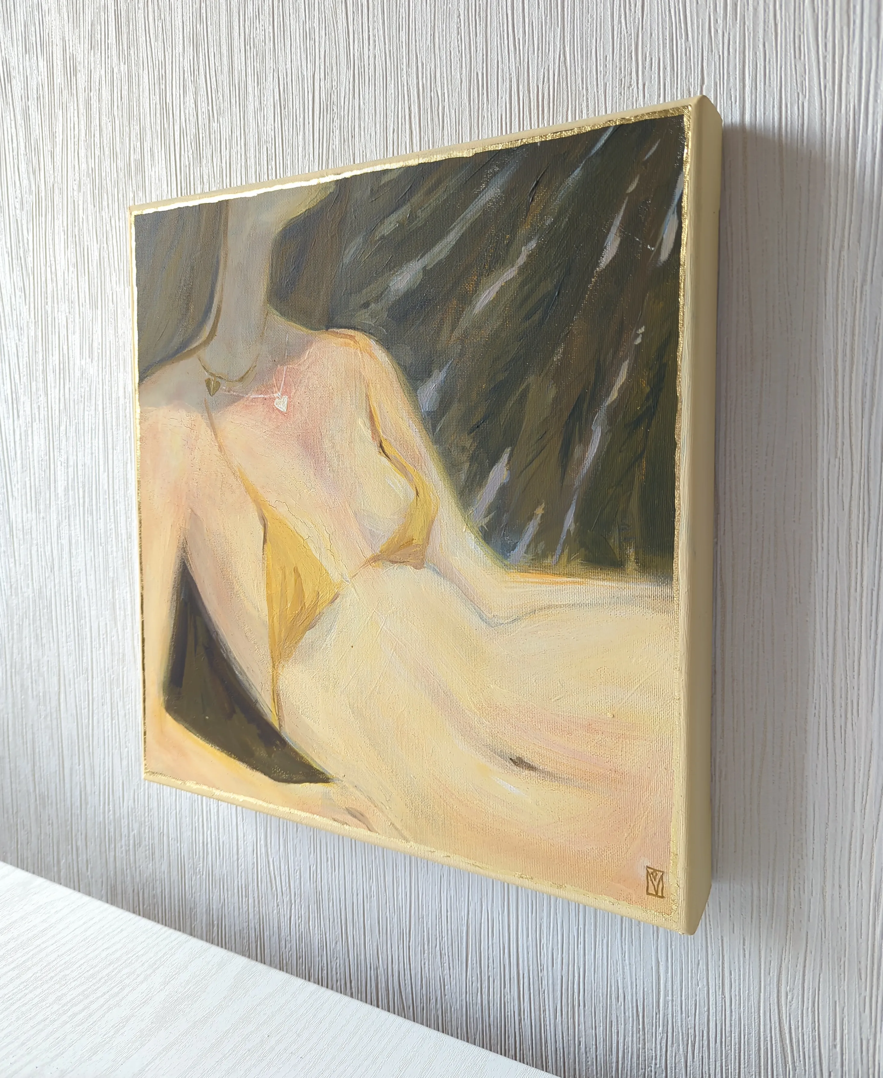 Image of Moments by Olha Vlasova, size: 30x30cm, made of Acrylic on canvas, from Zhytomyr, priced at €400 Photo 5 of 11.