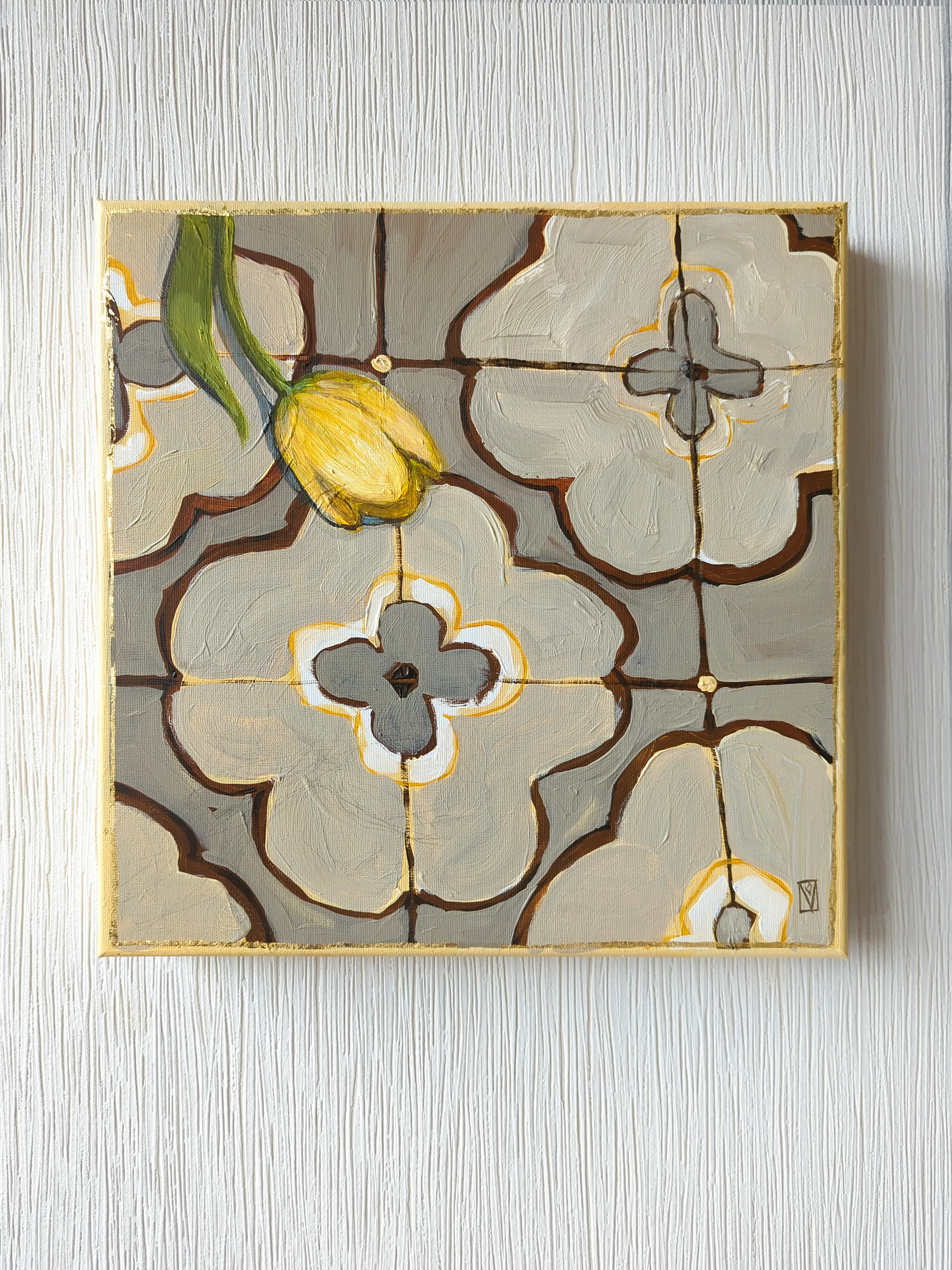 Image of Moments by Olha Vlasova, size: 30x30cm, made of Acrylic on canvas, from Zhytomyr, priced at €400 Photo 10 of 11.